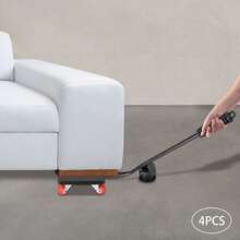 Heavy Furniture Lifter Lifting Easy Moving Slider Mover Tool Set Caster Roller - Black - View 1