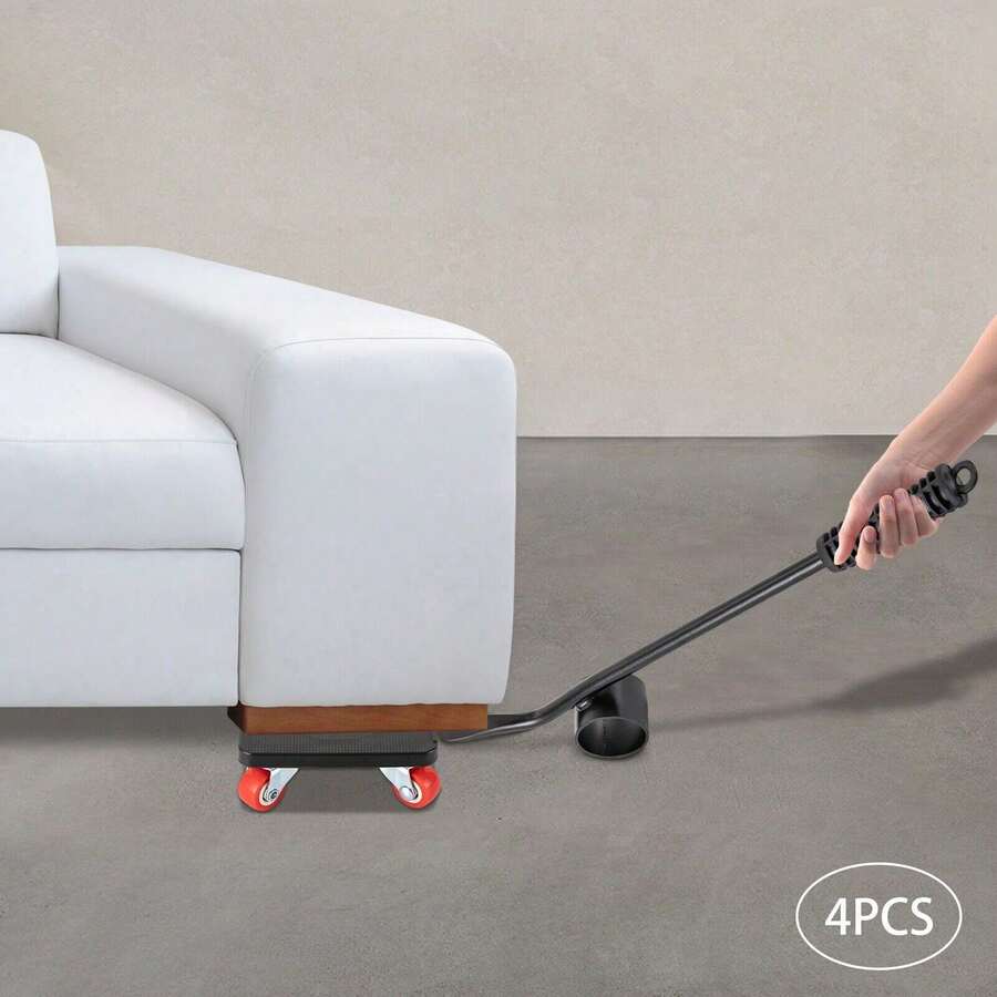 Heavy Furniture Lifter Lifting Easy Moving Slider Mover Tool Set Caster Roller - Black - View 1