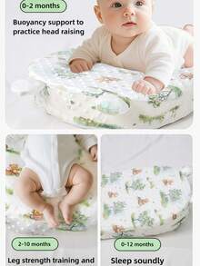 2pcs/Set Newborn 0-3 Months Anti-Spit Milk Inclined Pillow, 3pcs Breathable Infant Anti-Spitting Milk Pad, Suitable For All Seasons