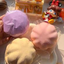 慢回弹冰淇淋球挤压玩具，面包造型减压捏捏乐，生日、节日、季节、圣诞节、游戏玩家、惊喜的理想礼物 - 彩色 - 查看 9