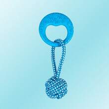 1pc/2pcs Colorful Handmade Woven Rope Dog Toys, Cute Cartoon Animal Shapes Like Bear, Octopus, Duck, Giraffe, Lobster, Puppy, Elephant To Attract Pet's Attention, Durable, Chew Resistant, Stress Relief, Teeth Cleaning, Oral Care, Interactive Rope Toys, Pet Gifts, Pet Supplies - Multicolor - View 5