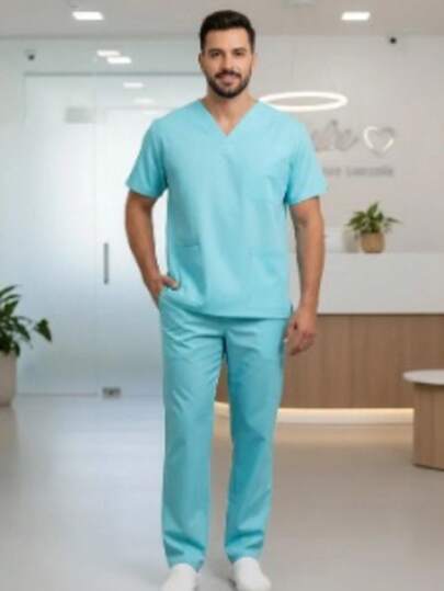 Conjunto Pijama Profissional Hospitalar Calça +Blusa Scrub OXFORD PREMIUM