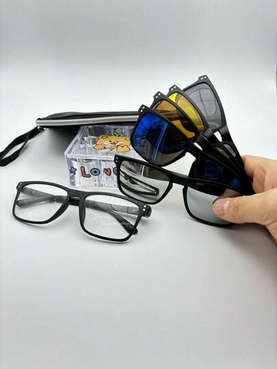 lente de sobrepuesto con cinco micas lente para graduar Tr90   codigo 2287