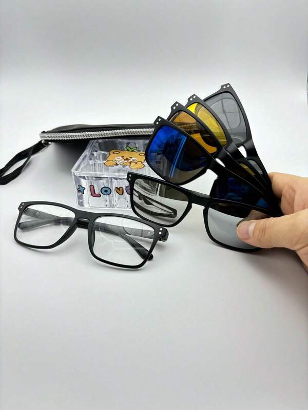 lente de sobrepuesto con cinco micas lente para graduar Tr90   codigo 2287