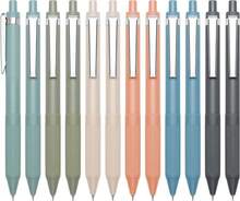 Linbsunne Gel Pens Black Ink Pens For Office 0.5mm Fine Point Pens Smooth Writing Retractable Work Pen (Metal Clip-12 Pcs) - MàuD - Xem 1