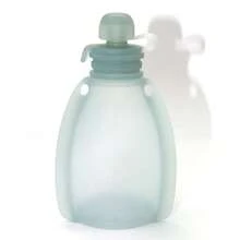 Túi đựng thức ăn dặm cho bé, túi silicon tái sử dụng 120ml, sản phẩm dạng bóp tiện dụng, phù hợp cho trẻ mới biết đi, túi đựng thức ăn dặm bằng silicon có thể tái sử dụng, giặt được và có thể đông lạnh. - Nhiều màu - Xem 7