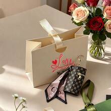 1 Set Custom Women's Coin Purse Gift Box, Includes Pendant, Earphone Case, Lipstick Case, Mini Keychain Pouch, Retro Bucket Lipstick Bag, Compact Travel Organizer, Cosmetics Storage, Jewelry Box, Zipper Closure, Perfect Valentine's Day Gift - Multicolor - View 4