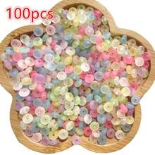 精细抛光亚克力扁圆珠，轮珠，算盘珠，DIY项链、手链、吊坠、串珠材料