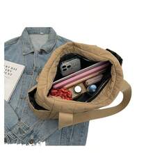 （可定制姓名）精美优雅多功能单肩斜挎水桶包，单肩包，斜挎包。采用厚实柔软的面料制成。多种颜色可选。理想的礼品之选。 - 彩色 - 查看 7