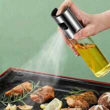 1 Easy Pressure Glass Oil Spray Bottle, Perfect For Cooking, Salad And Barbecue - Kitchen Essential, Food Prep, Cooking Tool, Sleek Design, Minimalist Kitchenware, Hand Wash Only, Highquality Sprayer, Misting Bottle, Professional Chefs, Home Cooks - Multicolor - View 11