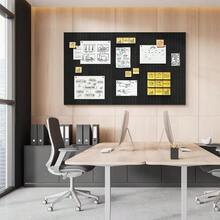 Black Felt Board 59" X 36", Large Cork Board For Wall, Felt Wall Tiles 15 Pack, Bulletin Boards For Office, Home, Wall Decor, Pin Boards For Walls - Default - View 7