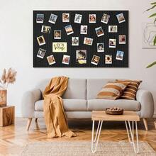 Black Felt Board 59" X 36", Large Cork Board For Wall, Felt Wall Tiles 15 Pack, Bulletin Boards For Office, Home, Wall Decor, Pin Boards For Walls - Default - View 6
