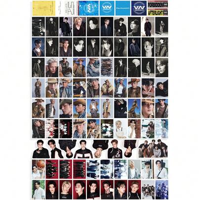 95张KPOP EN贴纸，2026年新款，第七张迷你专辑《THE SIN VANISH》主题贴纸，KPOP偶像粉丝应援乙烯基贴纸，可用于日记本、笔记本电脑和手机壳