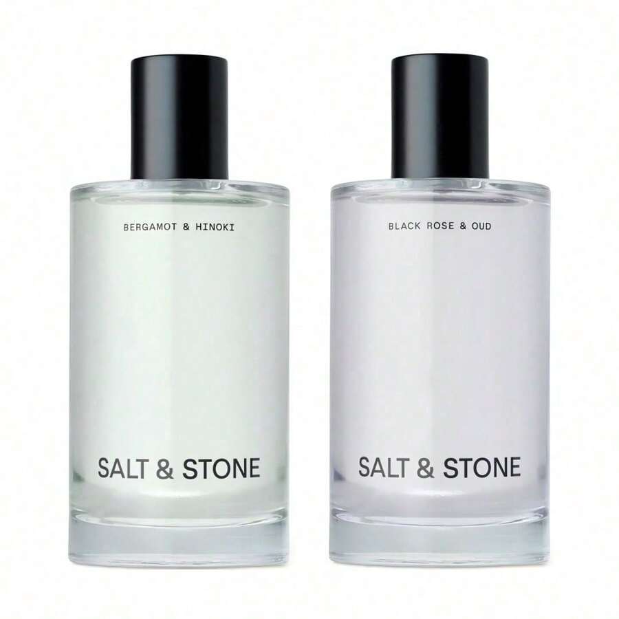 2PC SSalt & Stonee Body Mist Set – Bergamot & Hinoki + Black Rose & Oud – Skincare Infused Hair & Body Spray For Women & Men (3.4 Fl Oz * 2) – Hydrating Fragrance With Glycerin & Red Algae, Vegan & Cruelty Free Gifts For Women Perfume Original Mujer Valentine's Day Cheap - 2件 - 查看 1