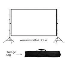 YJMOYE 120-Inch 16:9 4K High Definition Indoor/Outdoor Portable Projection Screen, All-Metal Frame No-Wrinkle Front/Rear Projection Screen, With Storage Bag, Suitable For Home Theater And Outdoor Movie Viewing - White - View 12