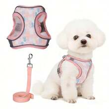 Anti-Escape Reflective Breathable Pet Chest Harness, Suitable For Medium & Small Pets - Pink - View 10