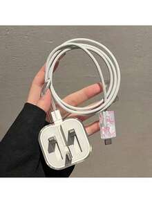 Bow/Apple Data Cable Protector Case Compatible With Apple 20W UK Charger, Prevent Breakage