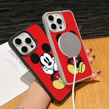 Mickey Mouse Clubhouse Character Patterned Phone Case Featuring A Joyful Design. Mickey Mouse, Minnie Mouse, Donald Duck, Daisy Duck, Goofy Dog, Compatible With IPhone 17, 17 ProMax, 17 Pro, 17 Air, 16, 15, 14, 13, 12 Pro 11 XsMax Xs Xr X And Galaxy Models, With Shockproof Protection And Magnetic Case. A Fun Gift For Disney Fans ,Mickey Fans, Family, Friends, Birthdays, Holidays, And Special Occasions. A Delightful Addition To Your Phone Accessories. - Blue - View 5