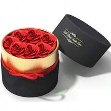 Preserved Flowers In  Box 7Pcs Eternal Roses Fresh Forever Roses Birthday Gifts For Women Wife Her Mother's Day Valentine's Day Red - 7件 - 查看 7