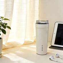 550ML Stainless Steel Large Capacity Coffee Cup, High-Quality Vacuum Insulated Travel Mug, Leak-Proof Handle, Thermal Cooling Cup For Office, Beverages - Multicolor - View 7