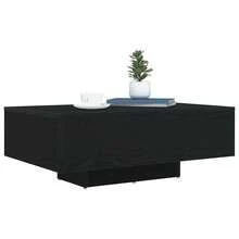 vidaXL Tavolo basso Chêne nero 85 x 55 x 31 cm Bois d'ingénierie - nero - Visualizzare 3