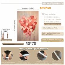 1幅帆布墙画 - 浣熊 | 情人节墙画，粉色情人节装饰，可爱浣熊礼物，俏皮爱心图案，心形绘画可打印模板 | 爱心礼物，艺术印刷品，迷人房间装饰，儿童房装饰 - 婴儿用品_ 带框婴儿房墙画，完美适用于游戏室装饰、婴儿房装饰、育儿室装饰、幼儿园装饰、男孩房装饰、女孩卧室装饰 - 彩色 - 查看 30