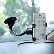 适用于曲面手机的360度旋转吸盘式手机支架，可安装在通用仪表盘上 - A - 查看 7