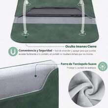15-16 Pulgadas Funda Protectora para Portátiles para 2019-2024 MacBook Pro 16 M3 M2 M1 Pro/MAX A2991 A2780, MacBook Pro 15 2012-2015, con una Bolsa Pequeña, Verde Medianoche,39825713 - Oro rosa - Ver 2