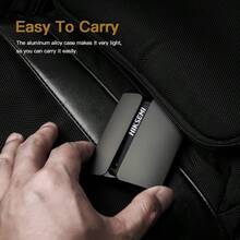 Portable External SSD for Win//Android 4.0+, High Speed Reading, Shock and Drop Resistant - GRIS - Ver 5