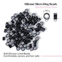 Kit de herramientas profesionales para extensiones de cabello - 200 perlas de silicona + pinzas de 3 orificios + hilo de coser + herramienta de bucle + 4 tipos de agujas de ganchillo + mini elástico para el cabello con estuche de almacenamiento - Juego de peinado DIY - Multicolor - Ver 8