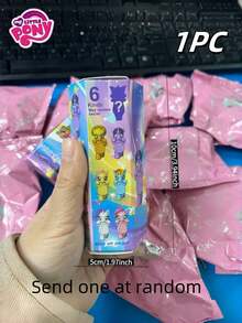 6件套小马宝莉可爱下巴托装饰套装，盲盒随机颜色，惊喜礼物，适合生日、圣诞节、情人节、返校季、青少年装饰、派对礼品