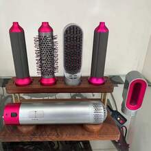 Hatteker 5IN1 Hot Air Styler Upgraded Strong Suction Multi-Functional Hair Dryer With Five-In-One Head Changer For Straight Curling Iron 30MM 40MM Attachments Ion Technology Holiday Gifts - Grey - View 9