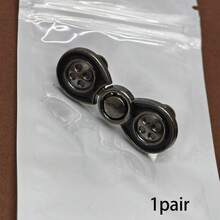 1 Pair Of No-Sewing Buttons, Adjustable And Removable Waist Button For Jeans, Skirts, Trousers - Great Tool To Change Waist Size Without Making Holes - 彩色 - 查看 6
