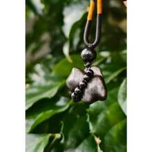 Collar ajustable pulgadas vidrio empoderamiento protección mujeres hombres collares bohemios moda lindos regalos joyería mejores amigos - Gato - Ver 4