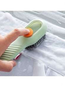 1 peça, escova de limpeza multifuncional reutilizável, adequada para sapatos, lavanderia e superfícies domésticas, máquina de lavar portátil, adequada para banheiro, vaso sanitário, paredes e suprimentos, ferramentas de limpeza - Multicolorido - Ver 10