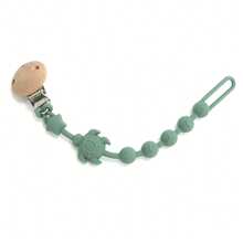 1pc Silicone Baby Pacifier Clip - Anti-Lost Pacifier Chain, Biteable Pacifier Holder For Infants Toddlers