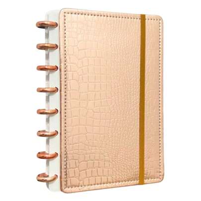 Caderno Inteligente A6 A5 B5 A4 Preto Planner Diário  Destacável Discos Removíveis Estudo Capa