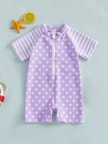 Baby Girls Beachwear - Purple - View 1