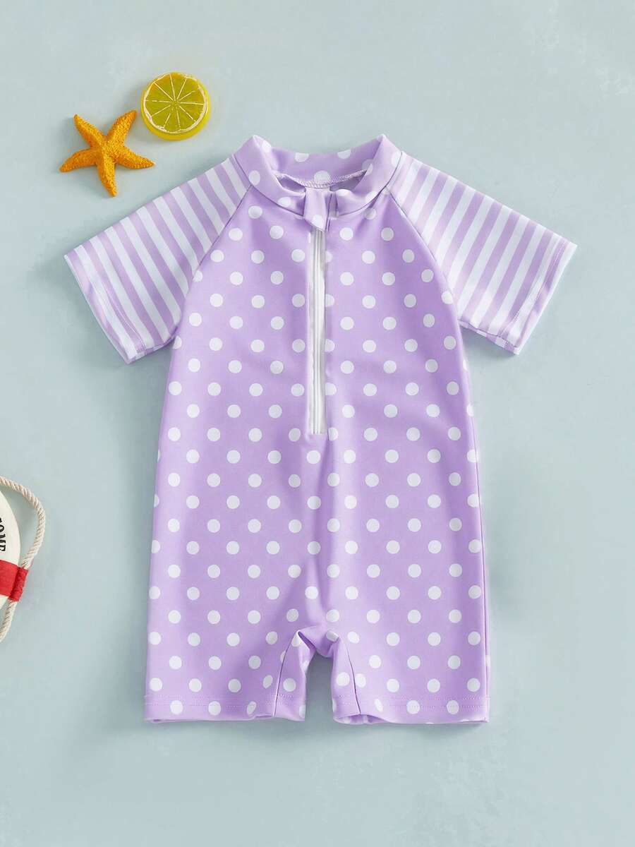 Baby Girls Beachwear - Purple - View 1