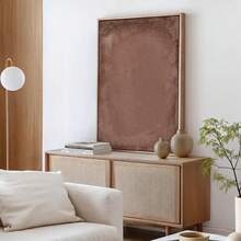 1 Pc 2D Print Canvas Painting,Mocha Brown Wabi Sabi Canvas Wall Art, Minimalist Giclée Framed Art Print, Warm Neutrals Decor, Modern Abstract Art, Large Living Room Decor , Wooden Framed Art,High Quality ,Thickness 2. 25cm/1inch Wall Art Prints Poster Direct Hanging Decor For Home Gifts,Living Room, Bathroom, Bedroom, Kitchen,Bar,Office - Nhiều màu - Xem 3