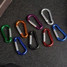 Camping Carabiner, Hanging Carabiner, Box Carabiner, Spring Hook, Climbing Water Bottle Carabiner, LED Light Cariner, Aluminum Alloy Carabiner, The Best Gift For Outdoor Enthusiasts - 銀色 - 查看 6