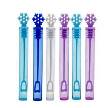 40支雪花泡泡棒，无需加水，冬季主题设计，适合作为礼物、活动、派对礼品（4种随机颜色） - 彩色 - 查看 5