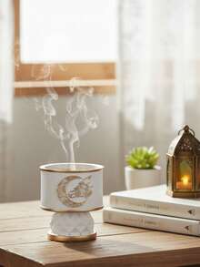 Bộ 1 lư hương nhựa đen trắng chữ Ả Rập sáng tạo tối giản cá nhân hóa, giá đỡ hương thanh lọc không khí trong nhà kiểu Trung Đông dùng được quanh năm, kẹp hương chữ Ả Rập/kẹp đá, thích hợp cho phòng tập yoga, phòng massage, phòng thiền, tóc và quần áo, phòng ngủ văn phòng, dùng được quanh năm, đồ dùng Ramadan, quà tặng Ramadan, quà Eid Al-Fitr, đèn lồng Ramadan, sự suy ngẫm về Ramadan, Ramadan, phân phát Ramadan, Ramadan Kareem, đèn lồng Ramadan, Ramadan, đồ trang trí Ramadan, đồ trang trí Ramadan, Ramadan. - Nhiều màu - Xem 4