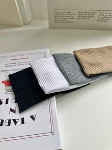 1/3/4/5PCS Casual Versatile Simple Solid Color Sports Headband Hair Band Turban Headband Sweatband Fall Winter Hair Accessories For Women For Vacation Outfits Woman Elegant Scarf Women Bandana Soft Headwrap - Multicolor - View 6