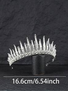 1pc Elegant & Luxurious Crown, Hollow Design, Bridal Wedding Dress Accessory, Suitable For Gifts, Weddings, Birthdays, Banquets & Parties