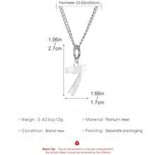 Collar colgante corazón gótico cruz forma alas cerezo pluma cadena suéter eslabones largos halloween cóctel - número 7 - Ver 7