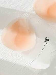 1 Pair Silicone Invisible Strapless Bra With Self-Adhesive Cups And Lift Straps - Apricot - View 6