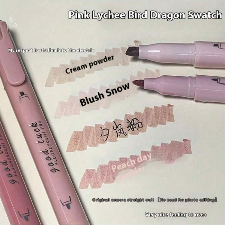 4/8/12支装双头荧光笔，笔身光滑，不渗墨，是理想的复活节礼物，适用于日记、课堂笔记、高亮标记，是学校和办公用品的完美之选。 - 均碼 - 查看 5