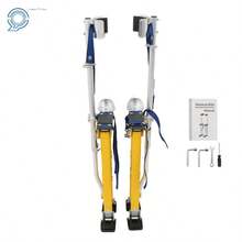 Adjustable Drywall Stilts 24" - 40" Aluminum Alloy Construction Tool Yellow - default - View 1