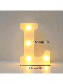 6.3IN Decorative Led Light Up Number Letters, White Plastic Marquee Number Lights Sign Party Wedding Decor Battery Operated Number - Multicolor - View 32